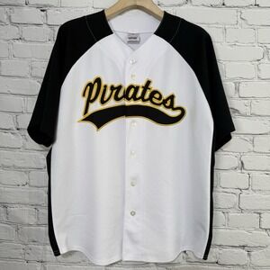 Vintage Pittsburgh Pirates Majestic SCRIPT Baseball Jersey XL‎ Stitched Rare MLB
